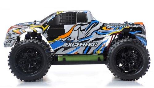 110 24ghz Exceed Rc Electric Infinitive Ep Rtr Off Road Truck Stripe Blue 0 1