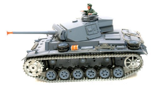 116 German Panzerkampfwagen Iii Air Soft Rc Battle Tank Smoke Sound Upgrade Version W Metal Gear Tracks 0 0
