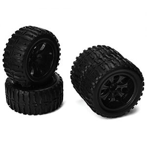 Black Rc 110 Truck Water Wave Tires Wheel Hub 12mm Pack Of 4 0