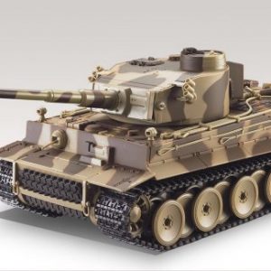 German Tiger I Battle Tank Rc 124 Airsoft Metal Cannon Model Heavy Panzer With Sound Desert Camouflage 0