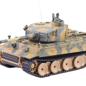German Tiger I Battle Tank Rc Sound 124 Model Wwii Heavy Panzer With Airsoft Metal Cannon Color May Vary 0
