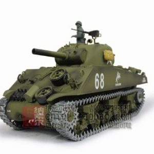 116 Us M4a3 Sherman Tank 105mm Howitzer Air Soft Rc Battle Tank Smoke Sound Upgrade Version W Metal Gear Tracks 0