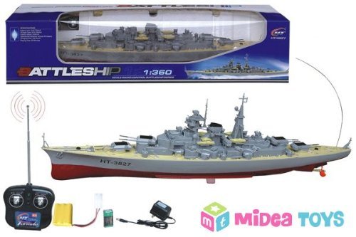 1360 German Bismarck Military Battleship Radio Control Boat Rc Ready To Run 0