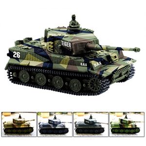 Cheerwing 172 Radio Remote Control Mini Rc German Tiger I Panzer Tank With Sound Rotating Turret And Recoil Action When Cannon Artillery Shoots Vary Colors 0