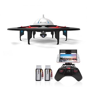 Dbpower Udi U845 Wifi Fpv Ufo Quadcopter Drone With Hd Camera 24g 4ch 6 Axis Gyro Rtf Low Voltage Alarm Gravity Induction And Headless Mode Includes Bonus Battery 0