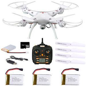 Dynamic Aerial Systems X4 Spartan 24ghz 4ch 6 Axis Gyro Rc Quadcopter Drone With 2mp Camera Large Led Lights With 3 Additional Extended Batteries 0