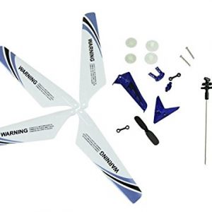 Full Set Replacement Parts For Syma S107 Rc Helicopter Main Blades Main Shafttail Decorations Tail Props Balance Bar Gear Setconnect Buckle Blue Set 0