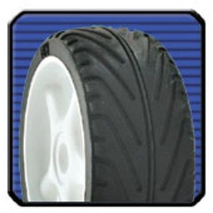 Ofna 86505 17mm Mounted Treaded Tires White Pair 0