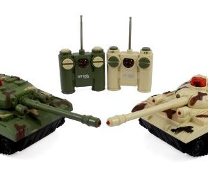 Rc Fighting Battle Tanks Set Of 2 Abrams Remote Control Battling Tank Toys For Kids 0