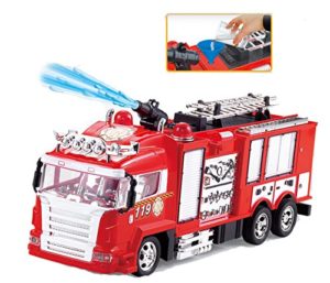 toy fire truck that squirts water