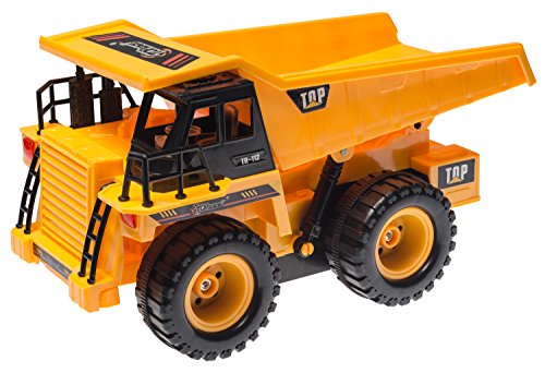 Top Race Tr 112 5 Channel Fully Functional Rc Dump Truck With Lights And Sound 0 1