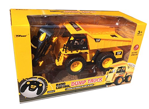 Top Race Tr 112 5 Channel Fully Functional Rc Dump Truck With Lights And Sound 0 4