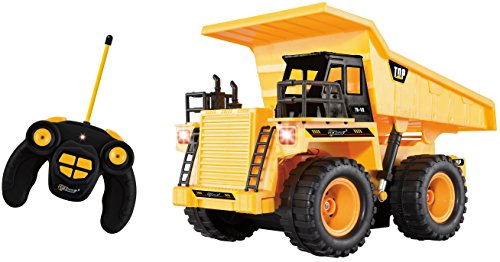 Top Race Tr 112 5 Channel Fully Functional Rc Dump Truck With Lights And Sound 0