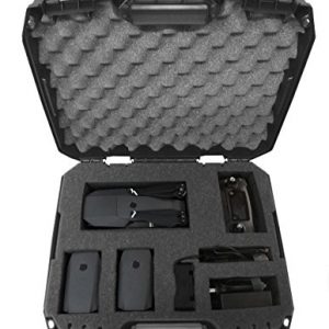 Dronesafe Rugged Mini Drone Carry Case Organizer With Customizable Foam Protect Dji Mavic Pro Foldable Drone Combo And Accessories Such As Remote Control Extra Batteries Propellers And More 0
