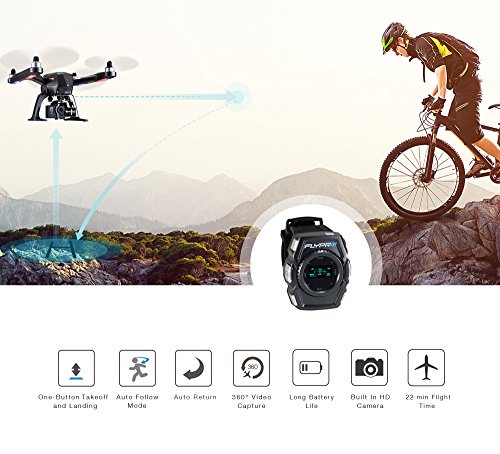 Follow Me Sports Drone Hands Free Xwatch Controls With 4k Ultra Hd Sports Camera Shoot Your Action In Epic Clarity And Detail 0 1