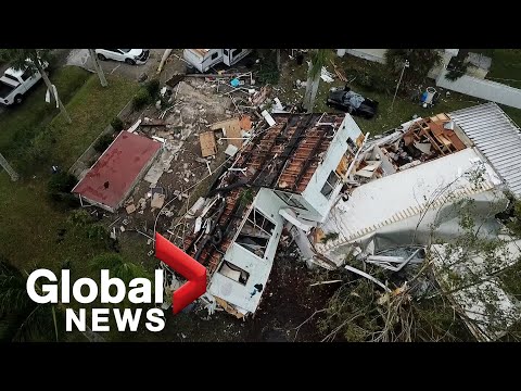 Florida tornadoes: Drone video shows EF-2 twister's path of destruction in Fort Myers