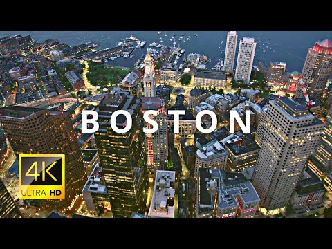 Boston, Massachusetts, USA 🇺🇸 in 4K ULTRA HD HDR 60FPS Video by Drone
