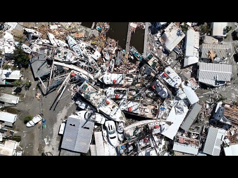 Hurricane Ian, Lee County, Fort Myers Area Raw Drone Extensive Damage Survey – 10/1/2022