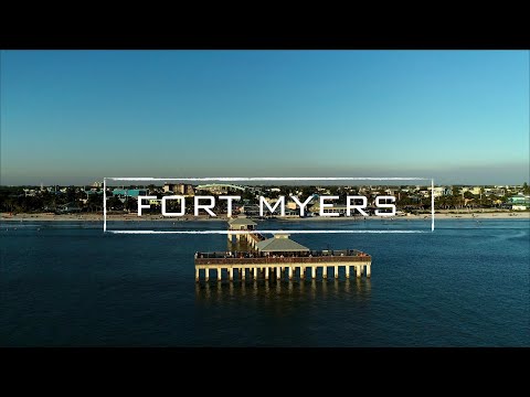 Fort Myers Beach Florida BEFORE Hurricane Ian | 4K Drone Video