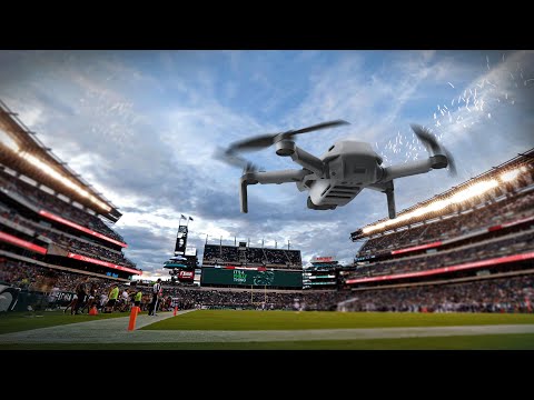 🤯 CRAZY Drone View of Eagles Playoff Game