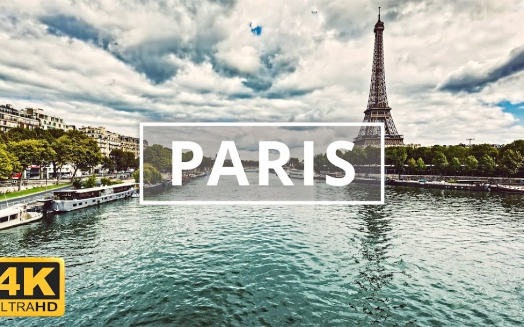Paris, France 🇫🇷 | 4K Drone Footage (With Subtitles)
