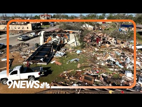 Drone Footage Reveals Devastating Damage After Mississippi Tornado