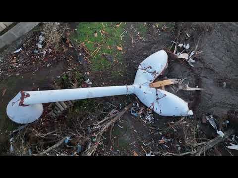 Rolling Fork Mississippi Tornado Path – Massive EF4+ storm rips through middle of town – Drone