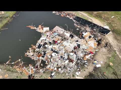 Extreme Tornado Damage – Drone Survey-Wren, Mississippi