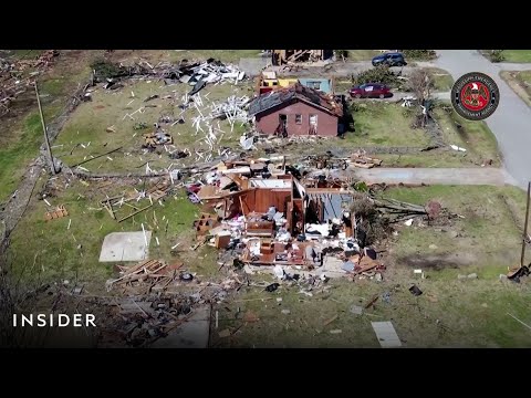 Drone Footage Shows Devastation Left By Mississippi Tornado | Insider News