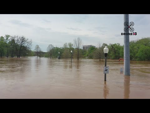 WATCH: Drone video of Ocmulgee River flooding in Georgia