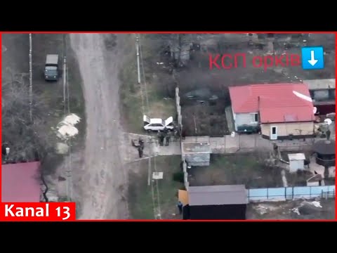 Russians’ conversation interrupted by drone – strike delivered on Russians’ location in Donetsk