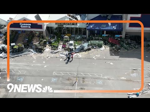 Drone video of Oklahoma storm damage