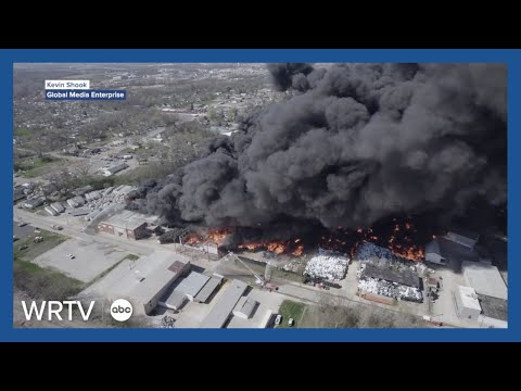 DRONE VIDEO | Richmond Industrial Fire