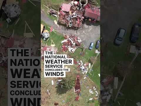 Drone video shows tornado damage in Sullivan County, New York