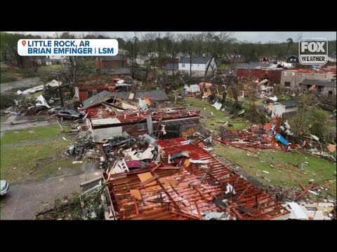 See Shocking Drone Footage Of Catastrophic Damage Across Arkansas From Tornadoes