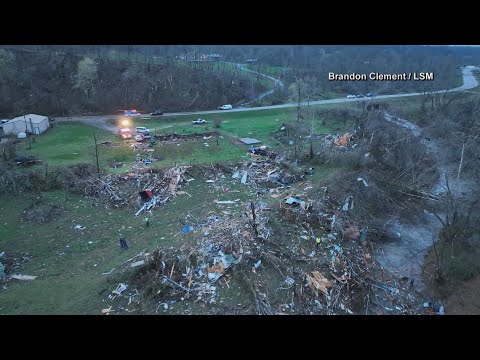 DRONE VIDEO | Missouri tornado kills multiple people, causes widespread damage