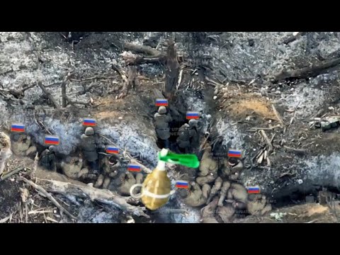 Horrible Footage!! Ukrainian elite drones blows up thousand Russian Soldiers in near bakhmut