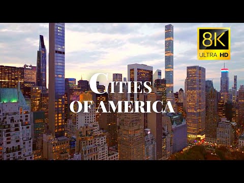 Cities of USA in 8K ULTRA HD 60 FPS Drone Video