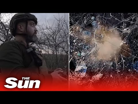 Ukraine border guards blow up Russian forces in Luhansk with weaponised drone