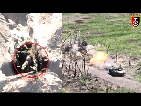 Ukrainian Tank Blasts Russian Soldiers For Trying To Shoot Down Ukrainian Drone