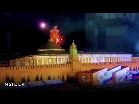 Video Captures The Moment Drones Exploded Over The Kremlin | Insider News