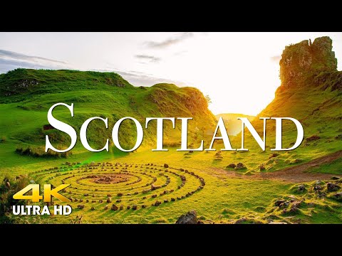 FLYING OVER SCOTLAND (4K UHD) Beautiful Nature Scenery with Relaxing Music | 4K VIDEO ULTRA HD