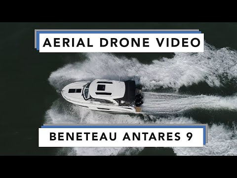 Beneteau Antares 9 Drone video in challenging conditions on the Solent! Aerial views / Stunning boat
