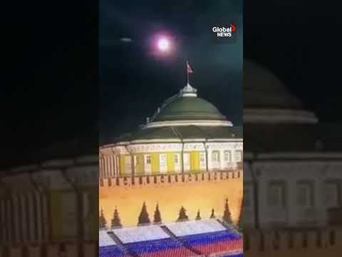Moment: Drone explodes over Kremlin palace, video shows