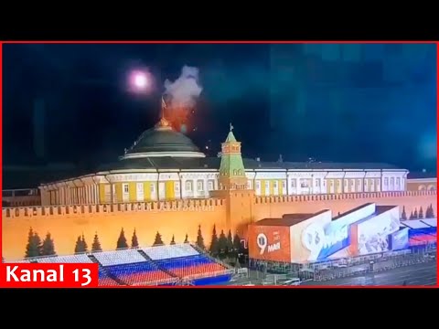 MOMENT: Explosion seen over Kremlin palace in alleged Ukraine drone attack