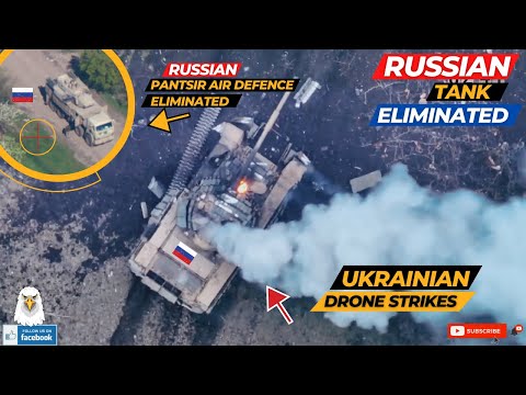 Ukraine Counteroffensive: Ukraine Forces Drone Strikes Eliminate Russian Tank & Air Defense System