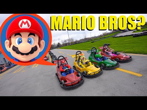 Drone catches Super Mario Bros Movie at haunted racetrack (Mario Kart!?!)
