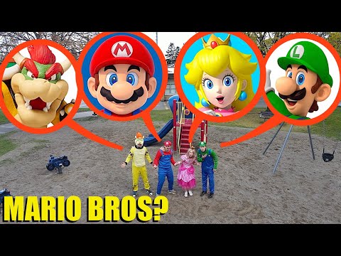 drone catches REAL Mario Bros Movie at haunted park (THEY FOUND US)