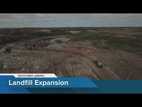 Drone video shows expansion underway at South Kent Landfill