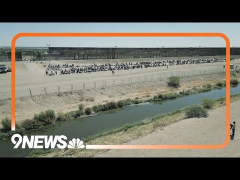 Drone video about Gate 42 at Mexico-U.S. border